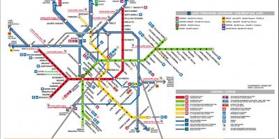 L'estació de tren de Milano mapa