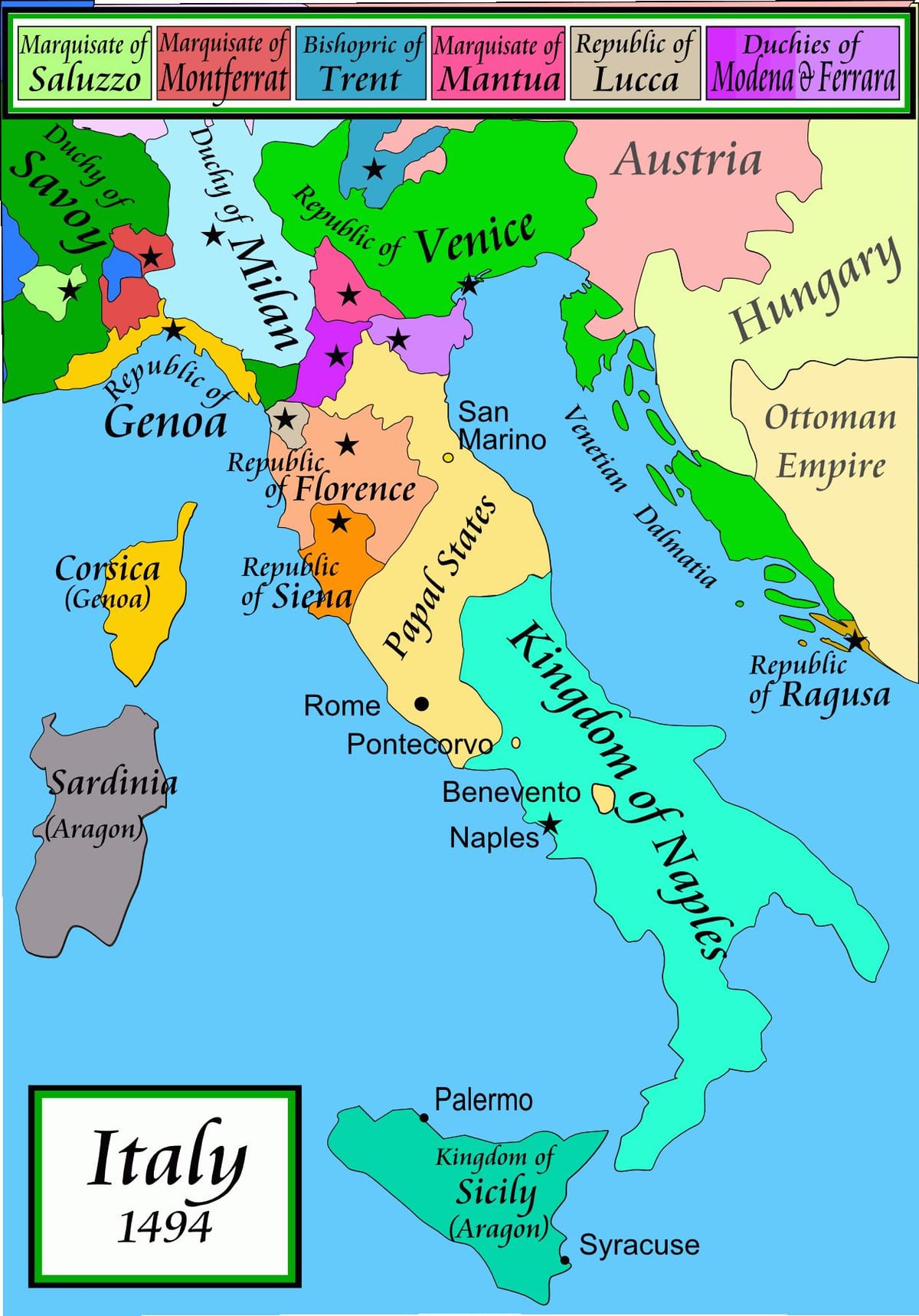 mapa del ducat
