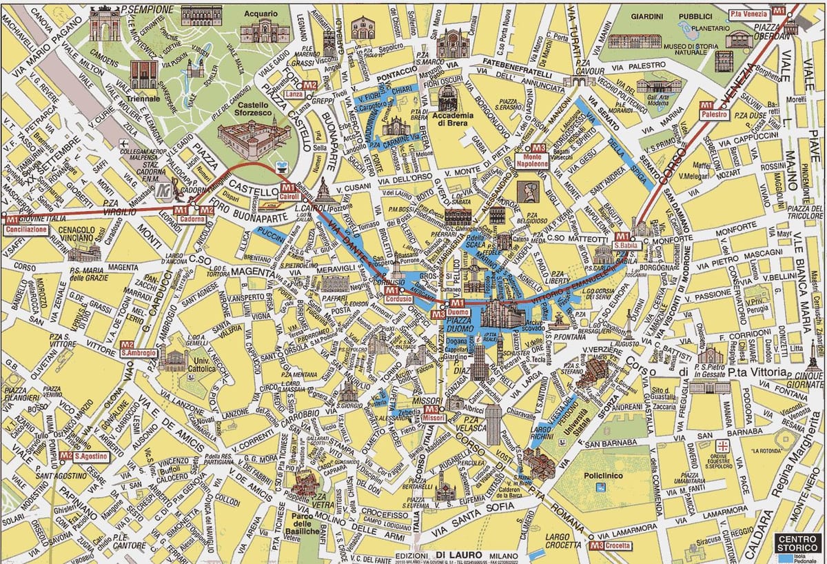 milano itàlia mapa