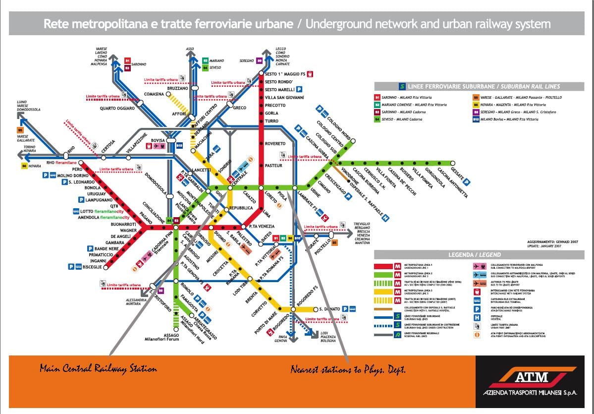 l'estació de tren de milano mapa