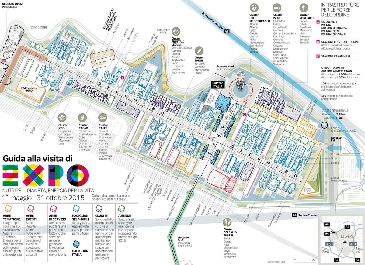 mapa de milà expo