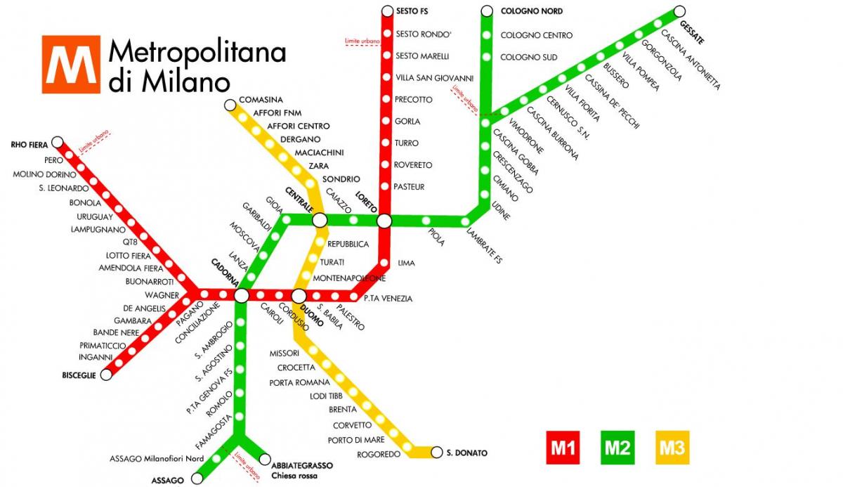 gràcies al mapa de metro milano