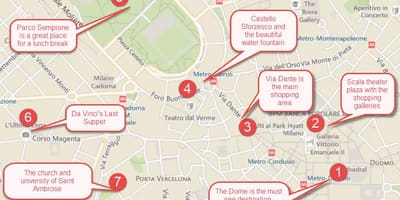 Mapa de l'últim sopar de milà