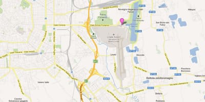 Aeroports a milà, itàlia mapa