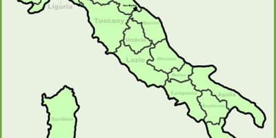 Mapa d'itàlia mostrant milà