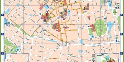 Milà, itàlia atraccions mapa