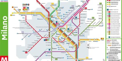 Milà centrale de l'estació mapa
