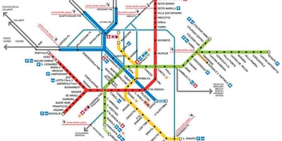 Milano tub mapa