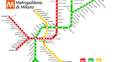 Gràcies al mapa de metro milano