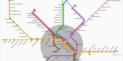 Mapa de milà trànsit 