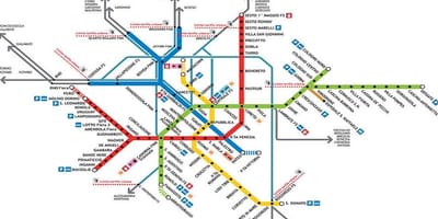 Tub mapa milano