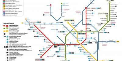 Mapa de milà bus 73 ruta