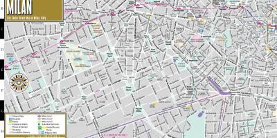 Mapa de carrers de milà centre de la ciutat