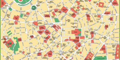 Milano city center mapa