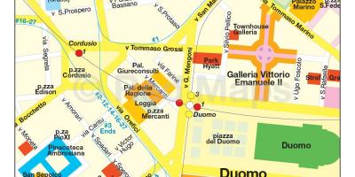 Milà, comercial mapa