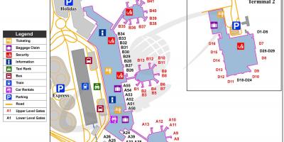 Milà malpensa mapa de l'aeroport